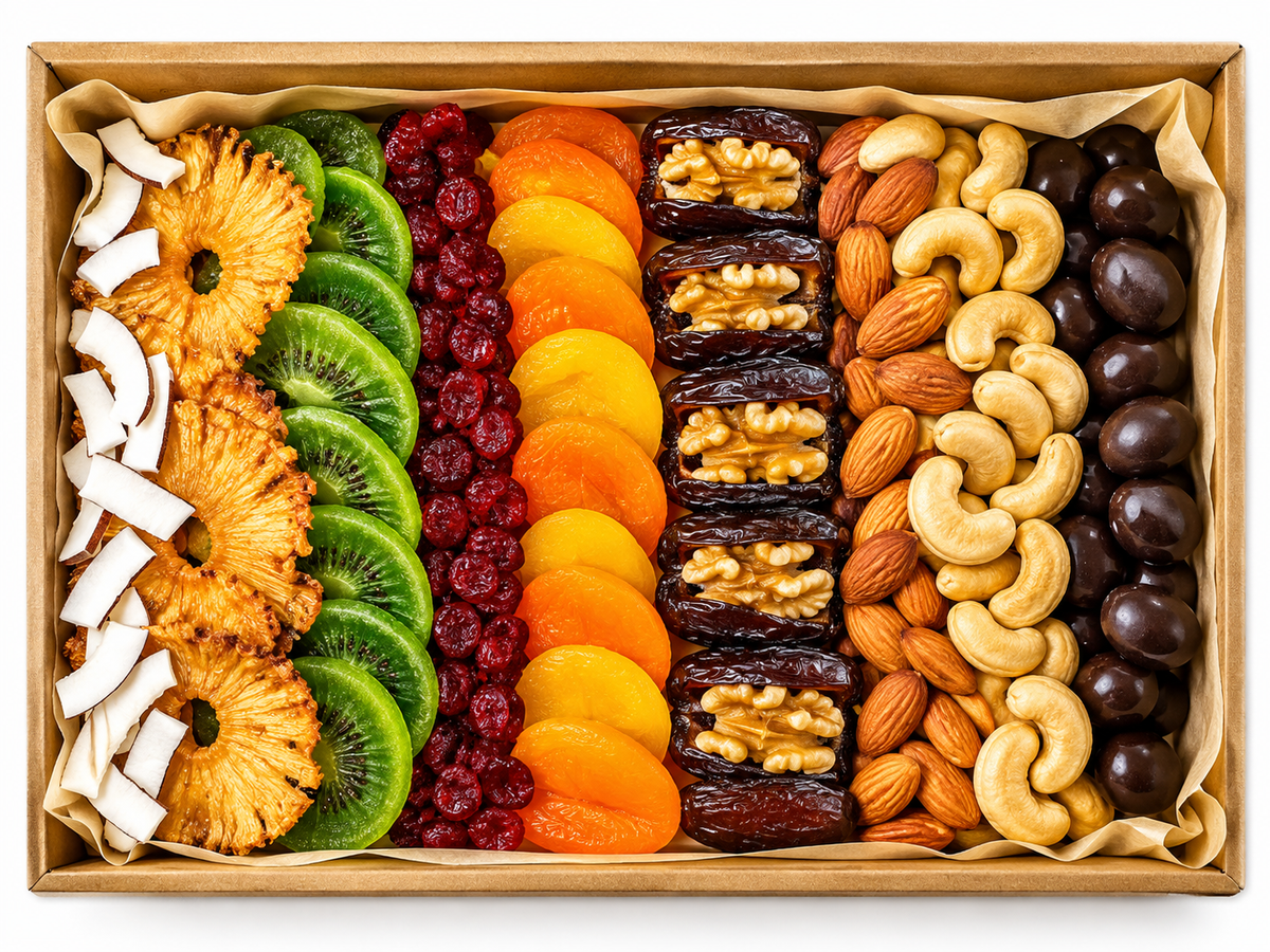 Deluxe Nuts & Dried Fruit Gift Box – Our Largest Option