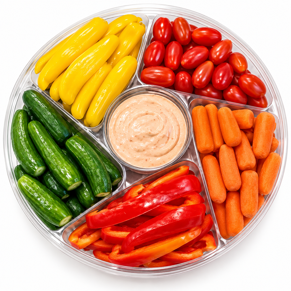 Fresh Vegetable Platter with Dip