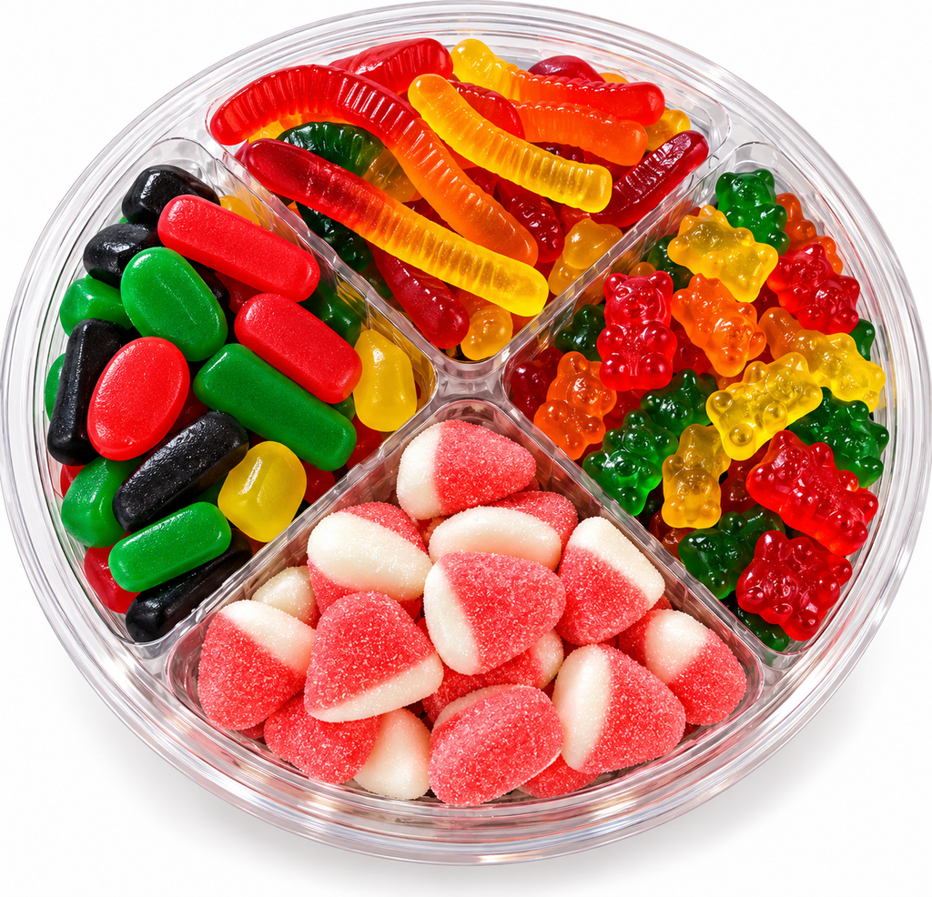 Four-Section Gummy Candy Gift Box