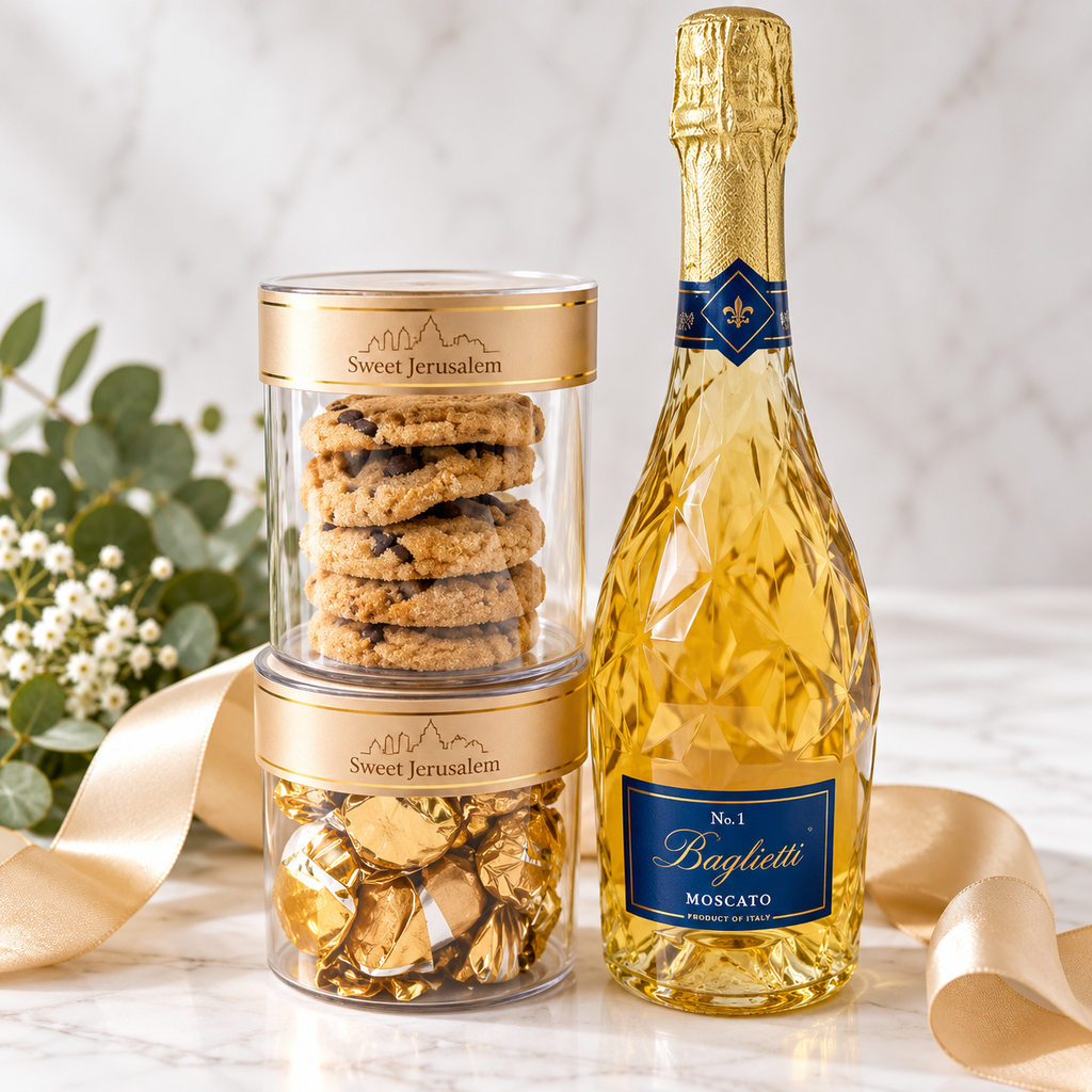 Elegant Moscato Sweet Wine & Gourmet Treats Gift Bundle