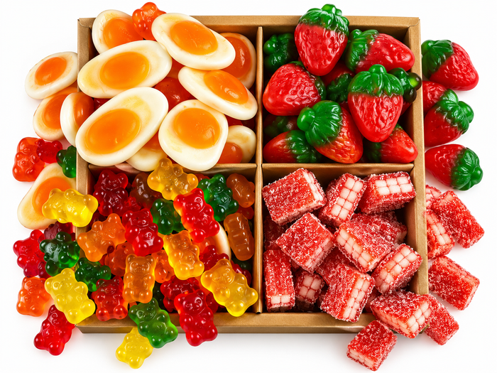 Four-Section Gummy Candy Gift Box