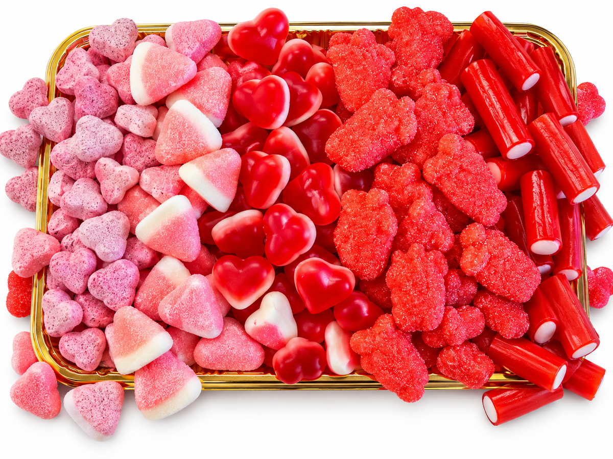 Colorful Gummy Candy Gift Platter