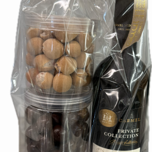 Elegant Cabernet Wine & Gourmet Treats Gift Bundle